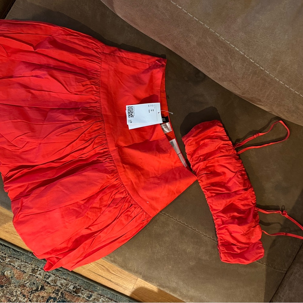 Zara Red Skirt and Top Matching Set